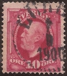 Stamps : Europe : Sweden :  Oscar II  1891  10 Öre