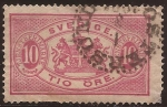 Sellos de Europa - Suecia -  Escudo  1885 10 Öre