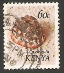 Stamps Kenya -  Cypraecassis rufa