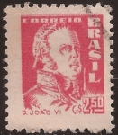Stamps : America : Brazil :  Dom Joao VI  1959 2,50 cruzeiros