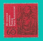 Stamps : Europe : Poland :  30 aniversario del PPR - Partido de los Trabajadores