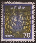 Stamps Japan -  Ornamento del Templo Höryü-ji  1980 70 yen