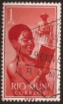 Stamps Guinea -  Muchacho leyendo junto a Misionero. Río Muni  1960 1 pta