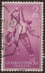 Stamps : Africa : Guinea :  Baloncesto  1958 2 ptas