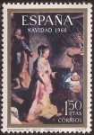 Stamps : Europe : Spain :  Navidad  1968 1,50 ptas