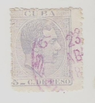 Stamps America - Cuba -  Alfonso XII*******