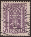 Stamps : Europe : Austria :  Martillo y tenazas. Industria  1923  1.000 coronas