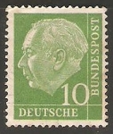 Stamps Germany -  Theodor Heuss