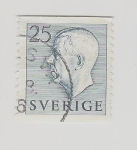 Sellos de Europa - Suecia -  1951 King Gustaf VI Adolf of Sweden - Without Imprint