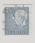 Sellos de Europa - Suecia -  1962 King Gustaf VI Adolf of Sweden & Tree Crowns - New Colors and Values