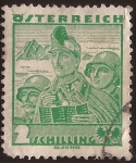 Stamps Austria -  el Kaiser en el Tyrol  1935 2 schilling