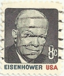 Sellos de America - Estados Unidos -  AMERICANOS CÉLEBRES. PRESIDENTE EISENHOWER. YVERT US 921