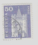 Sellos de Europa - Suiza -  1960 Definitive Issues Spalentor, Basel