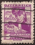 Stamps Austria -  Chica de Glantal, Carintia  1934  5 groschen