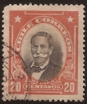 Stamps America - Chile -  Manuel Bulnes Prieto   1911 20 centavos