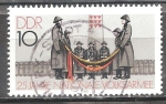 Stamps Germany -  25 años NVA, jurando (DDR)