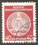 Stamps Germany -  Escudo de armas nacional de DDR