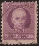 Stamps Cuba -  José de la Luz Caballero  1917 3 centavos