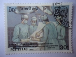 Stamps Laos -  Naciones unidas - Cooperación multilateral Universitaria de la ONU.