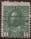 Stamps : America : Canada :  Rey Jorge V  1911 1 centavo