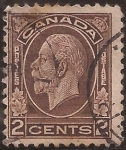 Stamps : America : Canada :  Rey Jorge V  1932 2 centavos