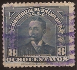 Stamps El Salvador -  Dr. Tomás G. Palomo  1935 8 centavos