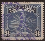 Stamps : America : El_Salvador :  Flor de Izote  1938 8 centavos