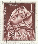 Stamps : Europe : Spain :  IV CENTENARIO DE LA REFORMA TERESIANA. ESCULTURA DE SANTA TERESA, DE BERNINI. EDIFIL 1429