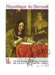 Stamps Burundi -  Semana  internacional de la letra escrita 1968