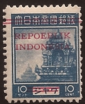Sellos del Mundo : Asia : Indonesia : Borobudur de Isla de Java  1943 10 sen