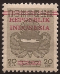 Sellos de Asia - Indonesia -  Mapa de la Isla de Java  1943 20 cent