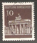 Stamps Germany -  Puerta-de-Brandenburgo-