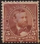 Sellos de America - Estados Unidos -  Ulysses S Grant  1890 5 centavos