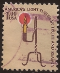 Stamps United States -  Vela y portavelas  1979  1 dólar