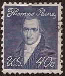 Sellos de America - Estados Unidos -  Thomas Paine 1973 40 centavos