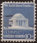 Stamps United States -  Jefferson Memorial 1973 10 centavos