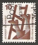 Stamps Germany -  Prevención de accidente- caída por escalera defectuosa  