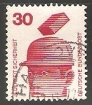 Stamps Germany -  Prevención de accidente-casco protector