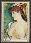 Sellos de Africa - Guinea Ecuatorial -  Rubia de los senos desnudos, pintura de Manet