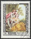 Stamps United Arab Emirates -  Manama 7 - Día de las Madres, Pintura de Boucher