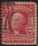 Sellos de America - Estados Unidos -  George Washington 1903  2 centavos