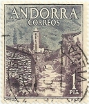 Stamps Andorra -  TURISMO. VISTA DE CANILLO. YVERT AD-ES 55