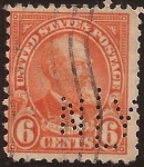 Sellos de America - Estados Unidos -  James Garfield 1923 6 centavos 11x10 perf