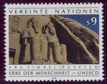 Stamps : America : ONU :  EGIPTO: Monumentos de Nubia de Abu Simbel en Philae