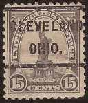 Stamps United States -  Estatua de la Libertad  1922 15 centavos