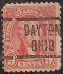 Stamps United States -  Thomas Jefferson 1922 9 centavos