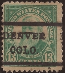 Stamps United States -  Benjamin Harrison 1931  13 centavos