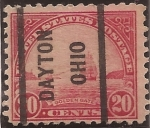 Stamps United States -  Golden Gate 1922 20 centavos