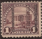 Sellos de America - Estados Unidos -  Lincoln Memorial 1922 1 dólar