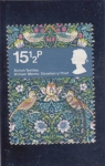 Stamps United Kingdom -  tapiz de flores